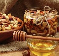 honey and walnuts to boost potency